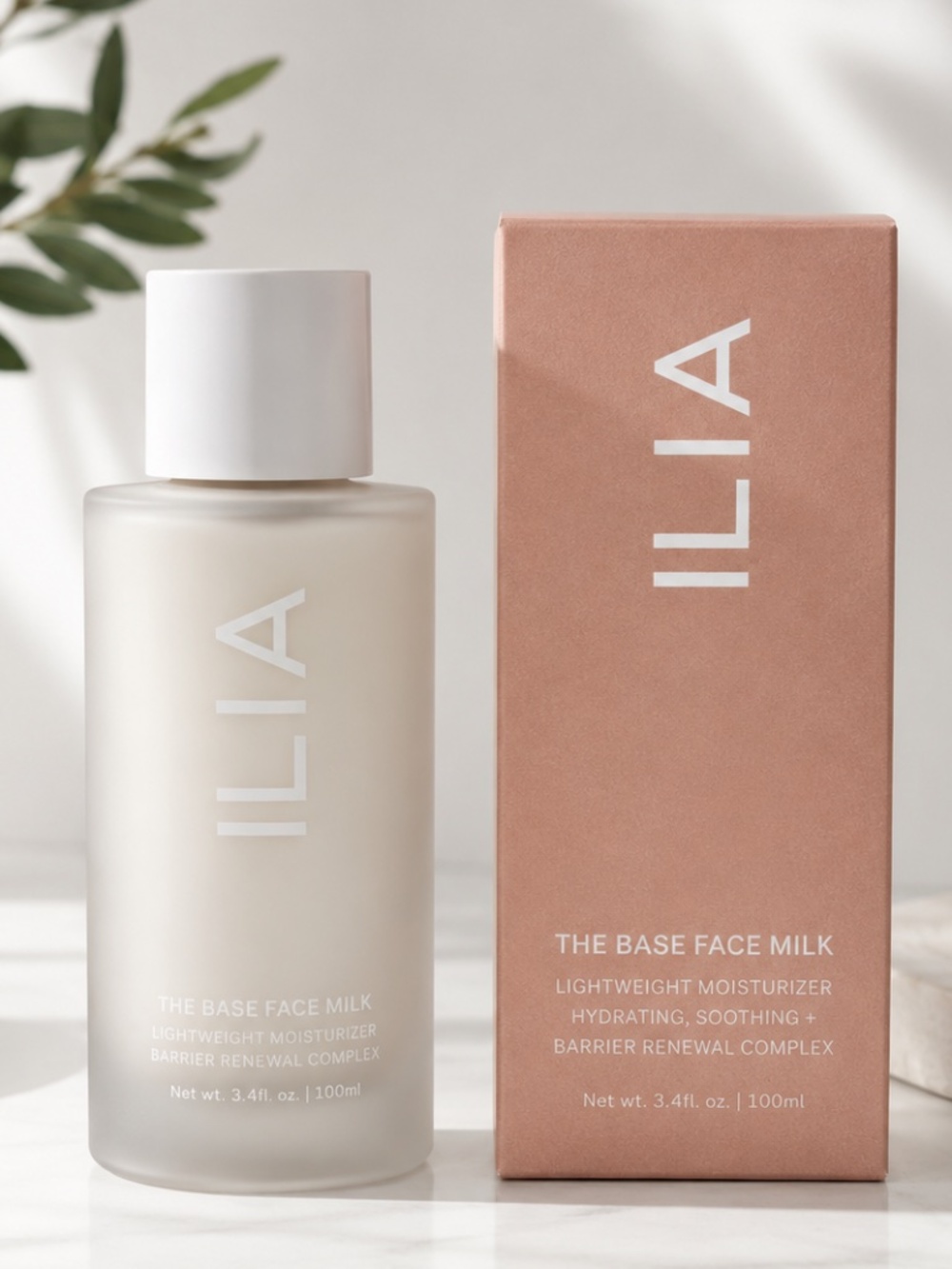 ILIA The Base Face Milk Essence Lightweight Moisturizer Hyaluronic Acid 3.4 oz